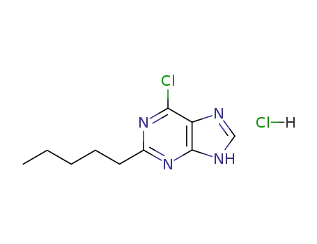 6-chloro-2-n-pentylpurine hydrochloride