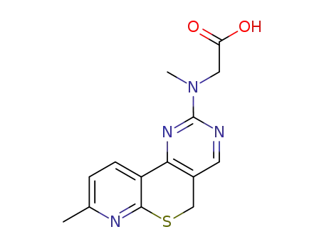 8-methyl-N-methyl-N-(5H-pyrido[3',2';5,6]thiopyrano[3,4-d]pyrimidin-2-yl)glycine