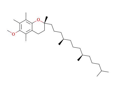 Molecular Structure of 32466-45-8 ((2R)-6-methoxy-2,5,7,8-tetramethyl-2-[(4R,8R)-4,8,12-trimethyltridecyl]-3,4-dihydro-2H-chromene)