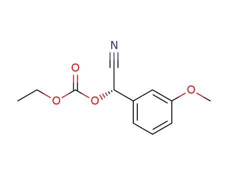(2S)-O-ethoxycarbonyl-2-hydroxy-2-(3-methoxyphenyl)-acetonitrile