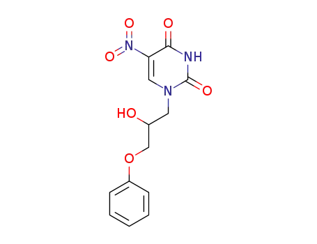 1-(2-hydroxy-3-phenoxypropyl)pyrimidine-5-nitro-2,4(1H,3H)-dione