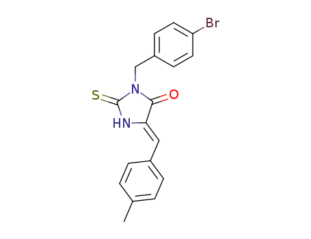 3-(4-Bromo-benzyl)-2-thioxo-5-[1-p-tolyl-meth-(Z)-ylidene]-imidazolidin-4-one