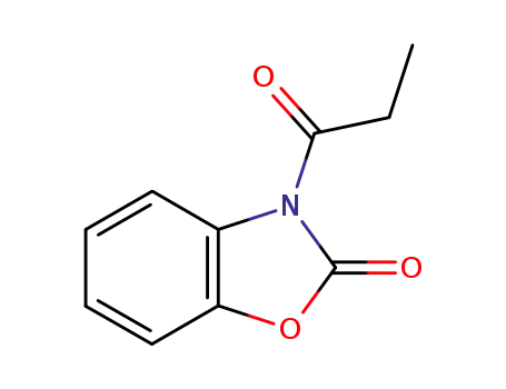 Molecular Structure of 33388-19-1 (2(3H)-Benzoxazolone,3-(1-oxopropyl)-)