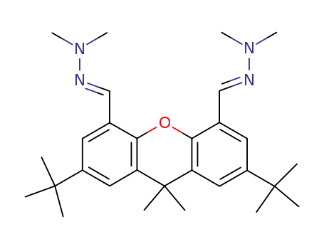 N'-[2,7-di-tert-butyl-5-(dimethylhydrazonomethyl)-9,9-dimethyl-8a,10a-dihydro-9H-xanthen-4-ylmethylene]-N,N-dimethylhydrazine