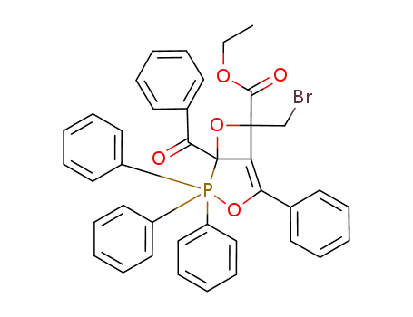 ethyl 1-benzoyl-6-(bromomethyl)-2,2,2,4-tetraphenyl-3,7-dioxa-2λ5-phosphabicyclo[3.2.0]hept-4-ene-6-carboxylate