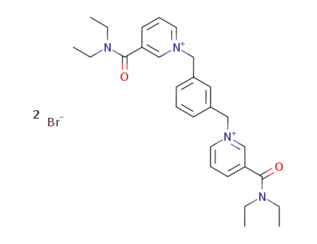 1,3-phenylenebis(methylene)[3-(N,N-diethyl)carbamoylpyridinium bromide]