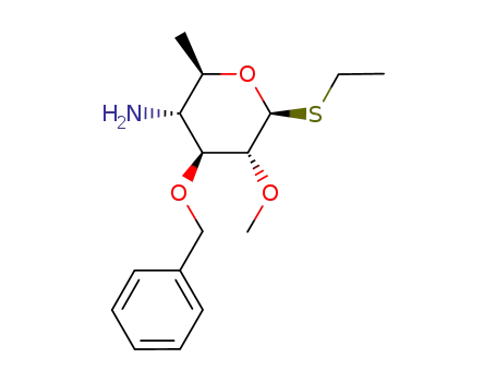 ethyl 4-amino-3-O-benzyl-4,6-dideoxy-2-O-methyl-1-thio-β-D-glucopyranoside