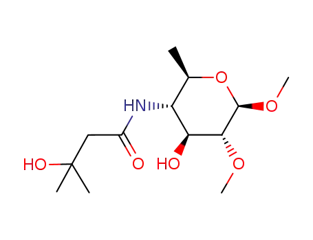 methyl 4,6-dideoxy-4-(3-hydroxy-3-methylbutanamido)-2-O-methyl-β-D-glucopyranoside