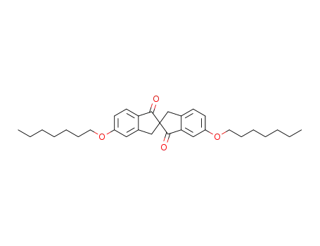 (RS)-5,6'-diheptyloxy-2,2'-spirobiindan-1,1'-dione