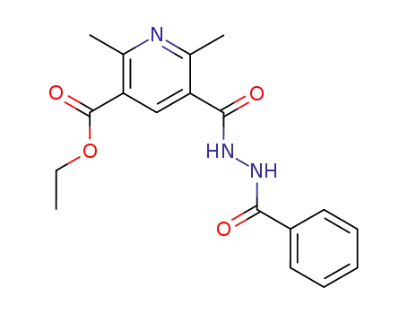 3-ethoxycarbonyl-2,6-dimethylpyridine-5-carboxylic acid 2-benzoyl hydrazide