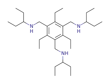 1,3,5-tris(N-(1-ethylpropyl)aminomethyl)-2,4,6-triethylbenzene
