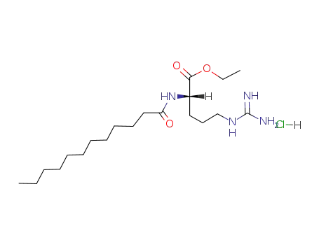 Molecular Structure of 60372-77-2 (ETHYL LAUROYL ARGINATE HCL)
