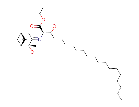 ethyl {1R-[1α,2β,3(2R,3R),5α]}-3-hydroxy-2-{(2-hydroxy-2,6,6-trimethylbicyclo[3.1.1]hept-3-ylidene)amino}icosanoate