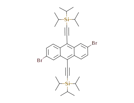 ((2,6-dibromoanthracene-9,10-diyl)bis(ethyne-2,1-diyl))bis(triisopropylsilane)