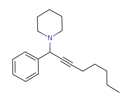 1-(1-phenyloct-2-yn-1-yl)piperidine