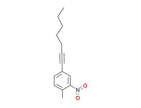 1-(4-methyl-3-nitrophenyl)hept-1-yne
