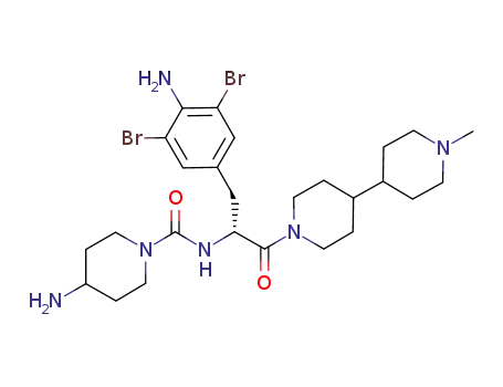 1-[4-amino-N-[(4-amino-1-piperidinyl)carbonyl]-3,5-dibromo-D-phenylalanyl]-4-(1-methyl-4-piperidinyl)-piperidine