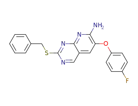 2-(benzylthio)-6-(4-fluorophenoxy)pyrido[2,3-d]pyrimidin-7-amine
