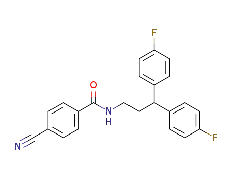 4-cyano-N-[3,3-bis-(4-fluorophenyl)propyl]benzamide