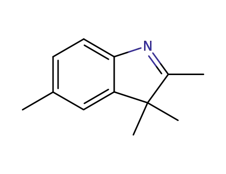 Molecular Structure of 25981-82-2 (2,3,3,5-Tetramethylindolenine)