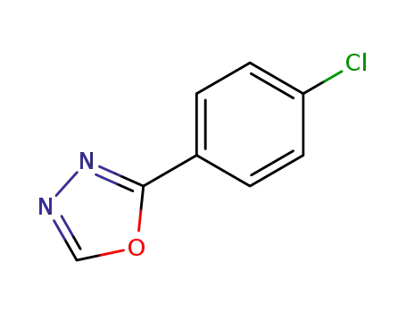 Molecular Structure of 23289-10-3 (2-(4-CHLOROPHENYL)-1,3,4-OXADIAZOLE)
