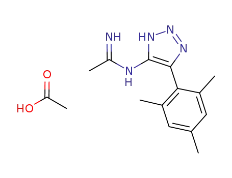 4-(2,4,6-trimethylphenyl)-5-acetamidinotriazole, acetic acid salt