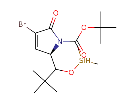 (5R)-3-Bromo-5-(tert-butyl-dimethylsilanyloxymethyl)-2-oxo-2,5-dihydropyrrole-1-carboxylic acid tert-butyl ester