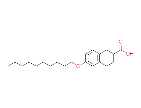 1,2,3,4-tetrahydro-6-n-decyloxynaphthalene-2-carboxylic acid