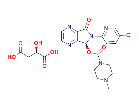 (S)-(+)-6-(5-chloro-2-pyridinyl)-7-(4-methylpiperazin-1-yl-carbonyloxy)-6,7-dihydro-5h-pyrrolo[3,4-b]pyrazine-5-one D-(+)-malate