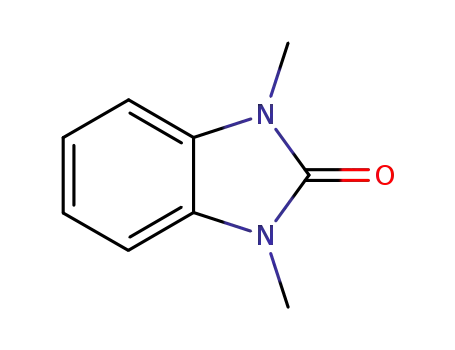 Molecular Structure of 3097-21-0 (1,3-Dimethyl-1,3-dihydro-2H-benzimidazol-2-one)