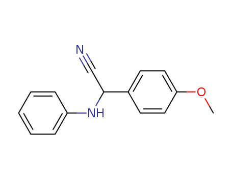 Benzeneacetonitrile, 4-methoxy-α-(phenylamino)-