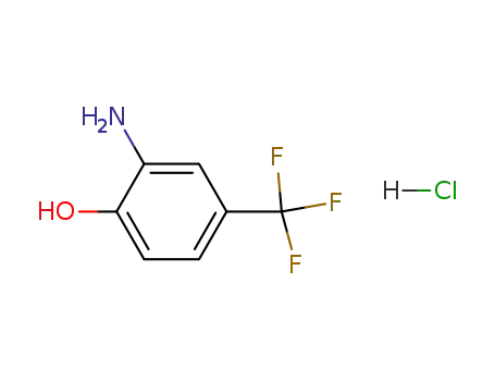 Molecular Structure of 112250-01-8 (Phenol, 2-amino-4-(trifluoromethyl)-, hydrochloride)