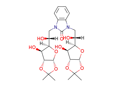 1,3-N,N'-bis-(6-deoxy-1,2-O-isopropylidene-α-D-glucofuranos-6-yl)benzimidazol-2-one