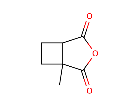 Molecular Structure of 64197-91-7 (3-Oxabicyclo[3.2.0]heptane-2,4-dione, 1-methyl-)