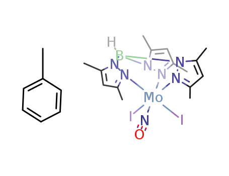 (tris(3,5-dimethylpyrazol-1-yl)hydroborate)(nitrosyl)diiodomolybdenum-toluene (1/1)