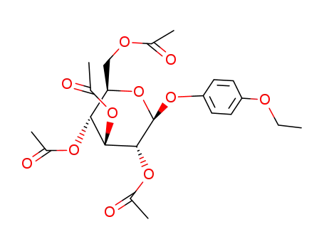 Acetic acid (2R,3R,4S,5R,6S)-3,5-diacetoxy-2-acetoxymethyl-6-(4-ethoxy-phenoxy)-tetrahydro-pyran-4-yl ester