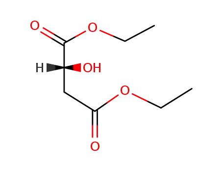 Molecular Structure of 7554-28-1 (D-(+)-Malic acid diethyl ester)