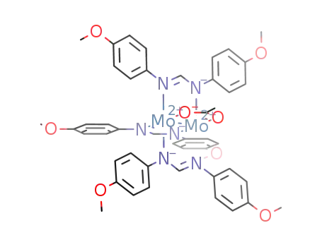 Mo2(N,N′-di(p-anisyl)formamidinate)3(O2CCH3)