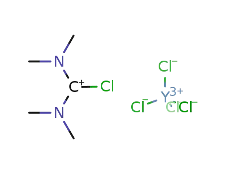 (N(CH3)2)2CCl(1+)*YCl4(1-) = [(N(CH3)2)2CCl](YCl4)