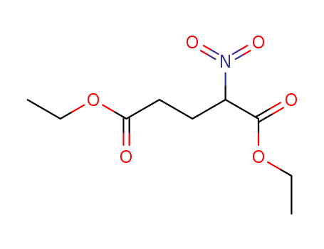 Molecular Structure of 90609-42-0 (Pentanedioic acid, 2-nitro-, diethyl ester)
