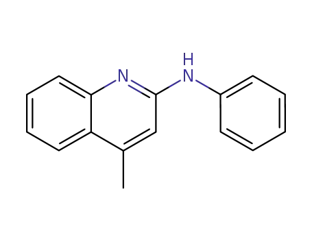 Molecular Structure of 10562-04-6 (2-Quinolinamine, 4-methyl-N-phenyl-)