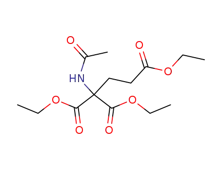 Molecular Structure of 6969-27-3 (1,1,3-triethyl 1-acetamidopropane-1,1,3-tricarboxylate)