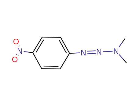 Molecular Structure of 7227-92-1 (1-(4-nitrophenyl)-3,3-dimethyltriazene)