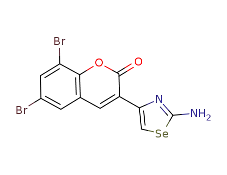 3-(2-amino-1,3-selenazol-4-yl)-6,8-dibromo-2H-chromen-2-one