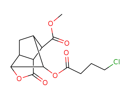 7-methoxycarbonyl-2-oxohexahydro-3,5-methano-2H-cyclopenta[b]furan-6-yl 4-chlorobutyrate