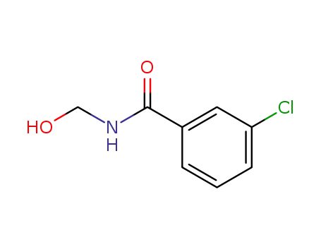 Molecular Structure of 40478-07-7 (Benzamide, 3-chloro-N-(hydroxymethyl)-)