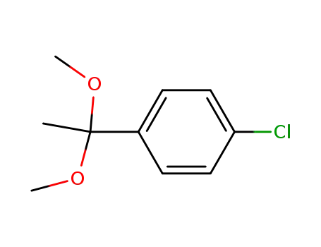 Molecular Structure of 72360-69-1 (Benzene, 1-chloro-4-(1,1-dimethoxyethyl)-)