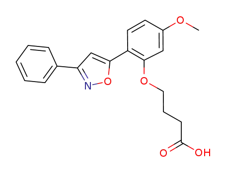 4-(5-methoxy-2-(3-phenylisoxazol-5-yl)phenoxy)butanoic acid