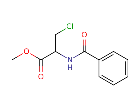 Molecular Structure of 33646-32-1 (methyl N-benzoyl-3-chloroalaninate)
