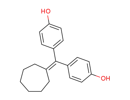 Molecular Structure of 14303-48-1 (Phenol, 4-[cycloheptylidene(4-hydroxyphenyl)methyl]-)